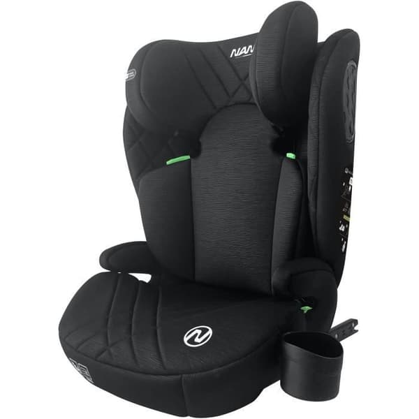 Isofix-bilbarnstol - NANIA - BARI - Grupp 2/3 - I-storlek - Svart