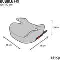 Pikkukuva 6 / 6: Bälteskudde - NANIA - Bubblefix - Grupp 3 - Isofix - I-Size - 126-150 cm - Svart
