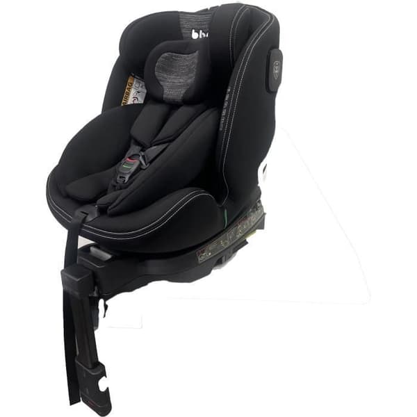 Vridbar bilbarnstol - BBGO - Blissrider - Född till 12 år - I-SIZE 40-150 cm - ISOFIX - Svart och grå - Konstläder