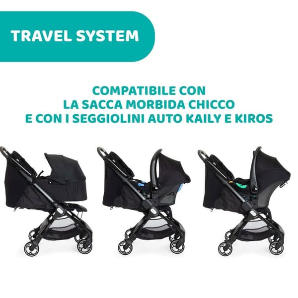 Barnvagn Chicco Svart