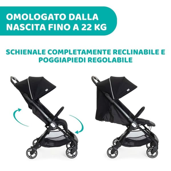 Barnvagn Chicco Svart