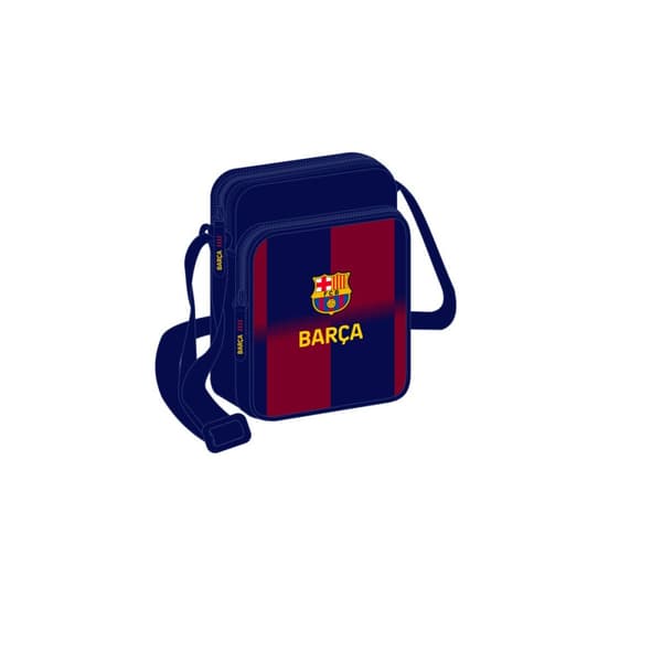 Skuldertaske F.C. Barcelona Blå Rødbrun 16 x 22 x 6 cm