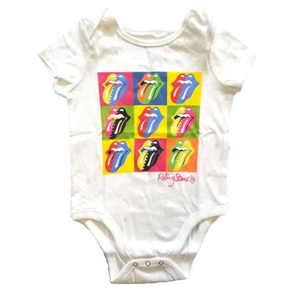 The Rolling Stones Kids Baby Grow: Two-Tone Tongues (0-3 Months)