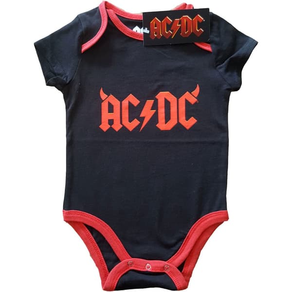 AC/DC Kids Baby Grow: Horns (0-3 Months)