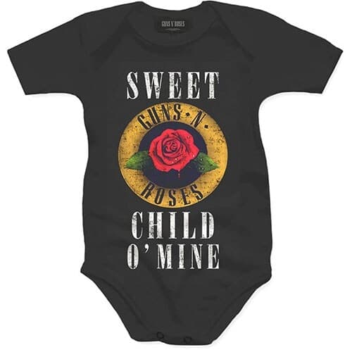 Guns N' Roses Kids Baby Grow: Child O' Mine Rose (0-3 Months)