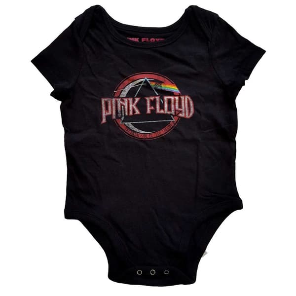Pink Floyd Kids Baby Grow: Vintage Dark Side of the Moon Seal (3-6 Months)