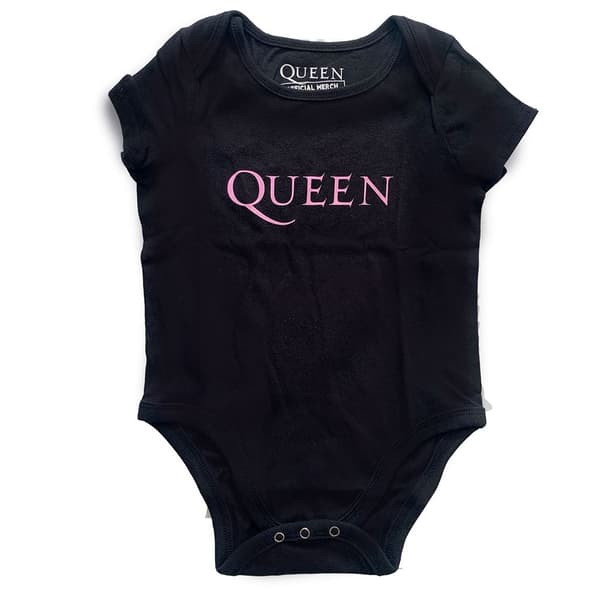 Queen Kids Baby Grow: Pink Logo (6-9 Months)