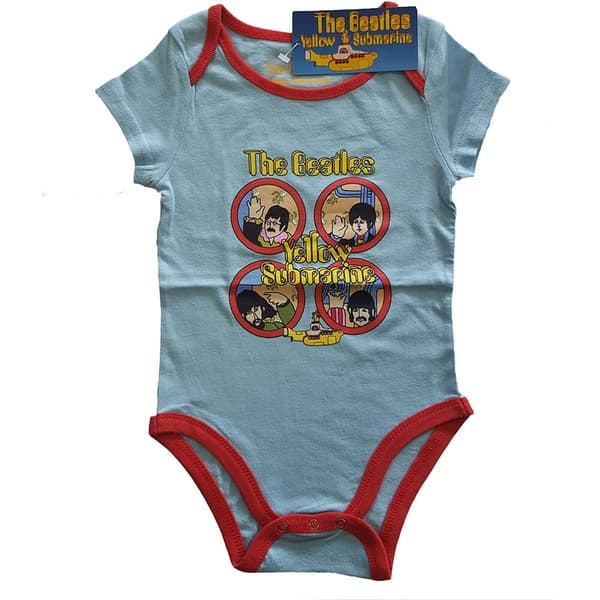 The Beatles Kids Baby Grow: Yellow Submarine Portholes (12 Months)