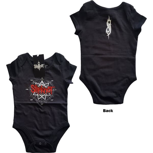Slipknot Kids Baby Grow: Star Logo (Back Print) (24 Months)