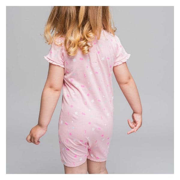 Baby's Short-sleeved Romper Suit Baby Shark Pink