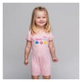 Miniatyrbillede 4 af 8: Baby's Short-sleeved Romper Suit Baby Shark Pink