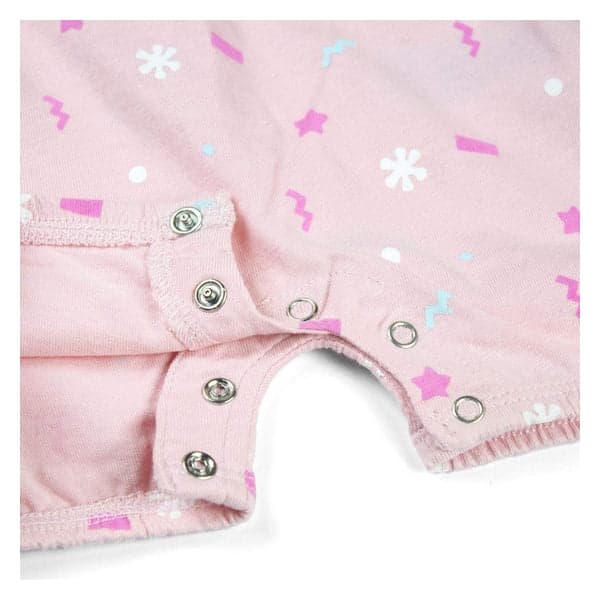 Baby's Short-sleeved Romper Suit Baby Shark Pink