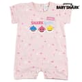 Miniatyrbillede 1 af 8: Baby's Short-sleeved Romper Suit Baby Shark Pink