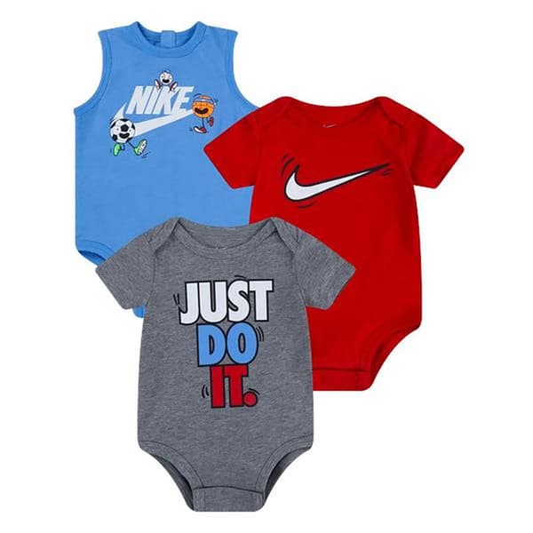 Nike Kids Kropp Moji 3 Enheter Flerfärgad 6 Months