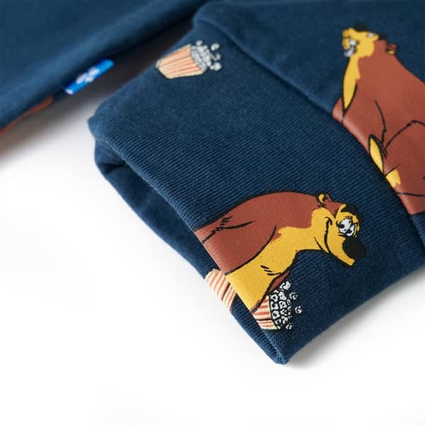 Onesie til børn str. 128 blå -  Børnetøj
