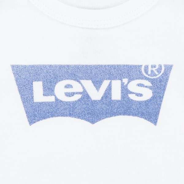 Levi´s ® Kids Batwing Kortærmet Body Hvid,Blå 6 Months