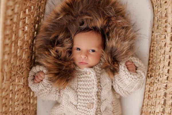 Uld Baby Romper Alpaca Romper | Beige 56/62