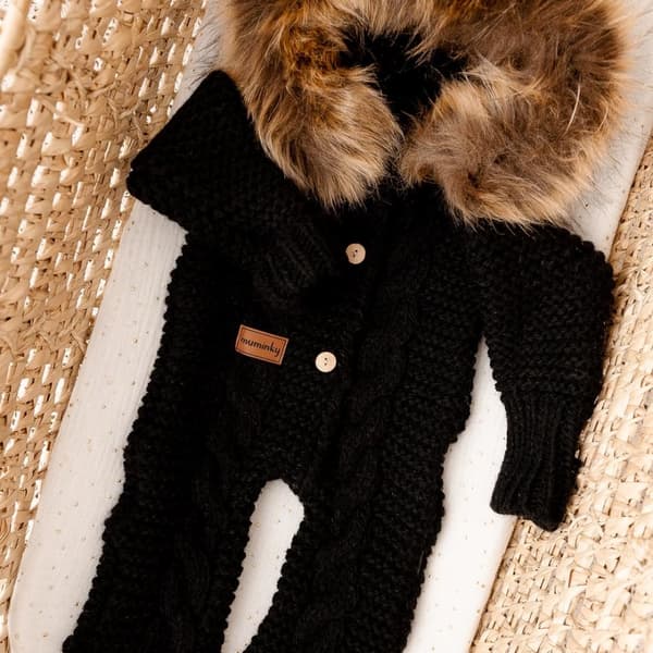Uld Baby Romper Alpaca Romper | Sort 56/62