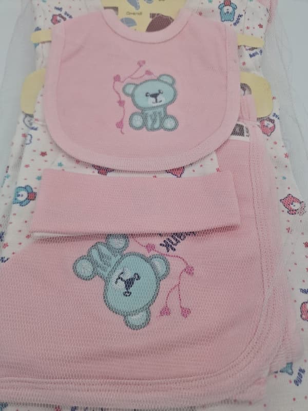 My Little Baby Starter Set 5 Pieces in Pink And White
