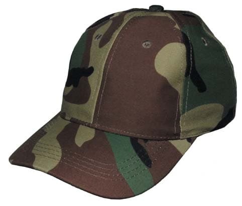Militär keps - baseball camo för barn, skog