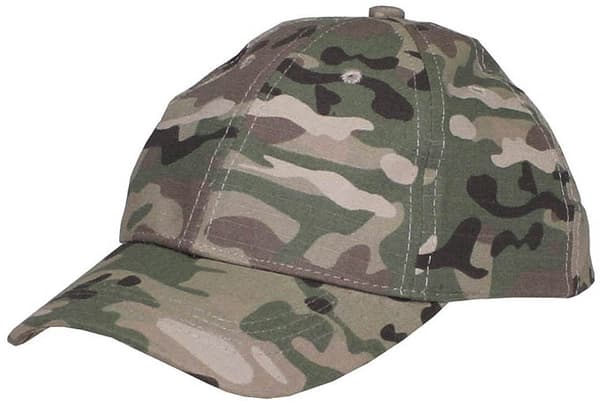 Militärkeps - barnbasebollkeps multicamouflage