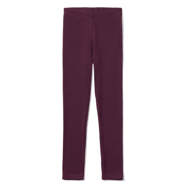 Barnleggings. Flickleggings i bomull tillverkade av stickad bomull. Skog 128/134