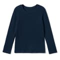 Miniatyrbillede 4 af 11: Børns lange. Pigerbluse i bomuld med lange ærmer. Blomme 104/110