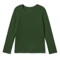 Miniatyrbillede 6 af 11: Børns lange. Pigerbluse i bomuld med lange ærmer. Blomme 104/110