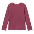 Miniatyrbillede 2 af 11: Børns lange. Pigerbluse i bomuld med lange ærmer. Blomme 104/110
