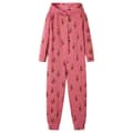 Miniatyrbild 1 av 2: Barnpyjamas med huva gammelrosa 104