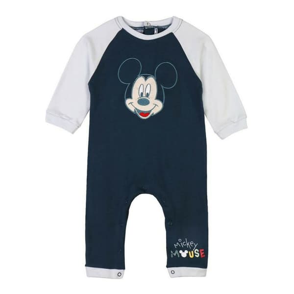 Body med lång ärm Mickey Mouse Blå - 36 månader
