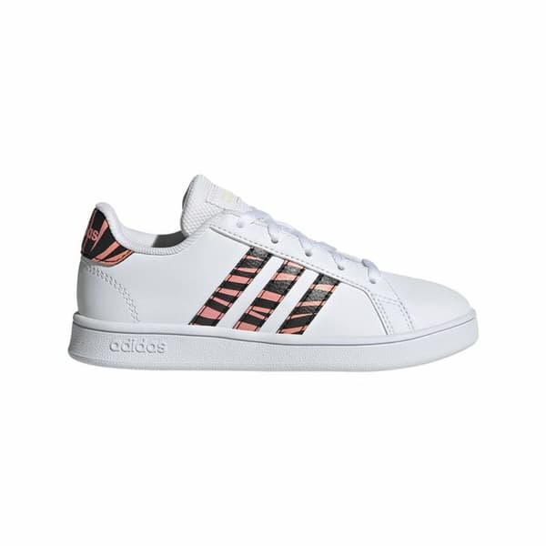 Sportssko til børn Adidas Grand Court Print Hvid - 40