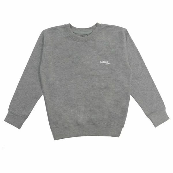 Lasten huputon collegepaita Softee Basic Harmaa - 4-6 vuotta