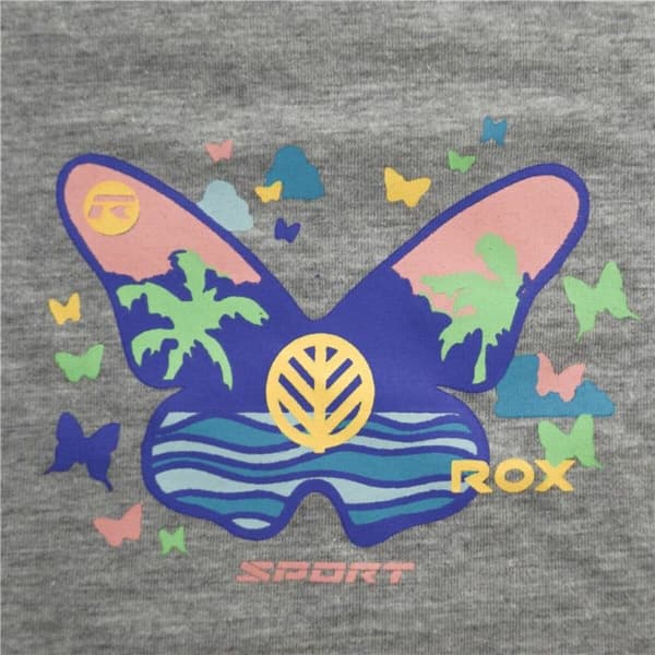 Barn T-shirt med kortärm Rox Butterfly Ljusgrå - 10 år