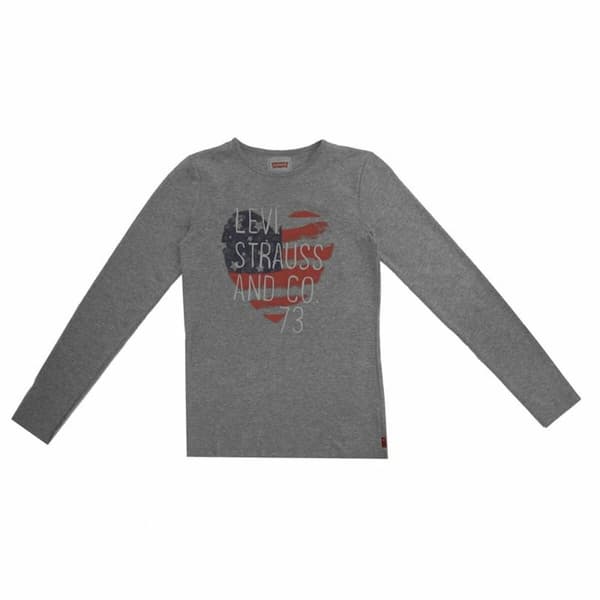 Långärmad t-shirt, Barn Levi's Fille Mörkgrå - 16 år