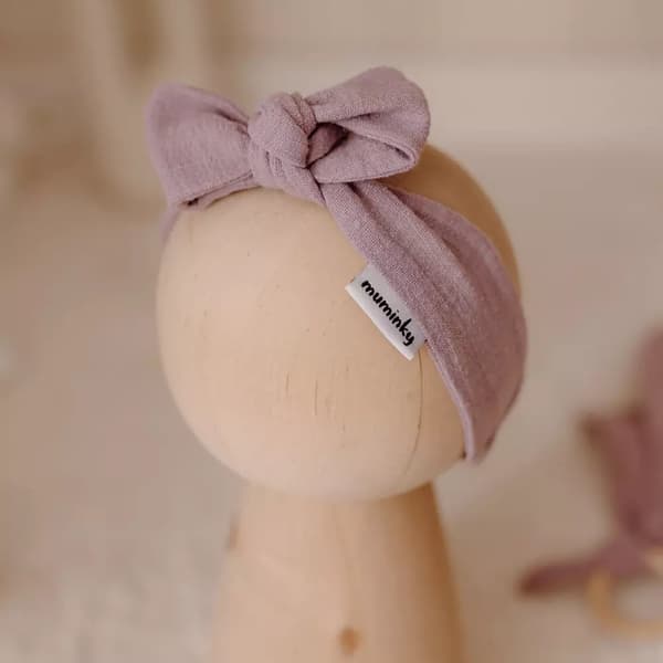 Muslin pandebånd | Lavendel A'la Hør