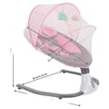 Miniatyrbild 1 av 2: Babyswing, Justerbara svängvinklar, Lugnande musikfunktioner,Rosa