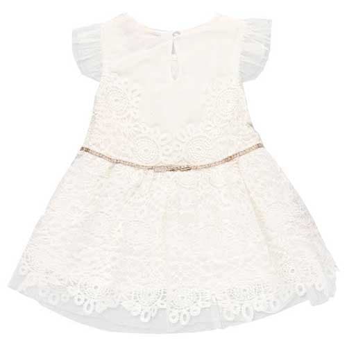 Boboli Kjole Guipure Hvid 6 Months