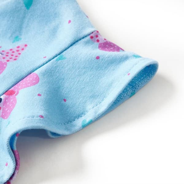 Lasten hihaton mekko napeilla sininen 104