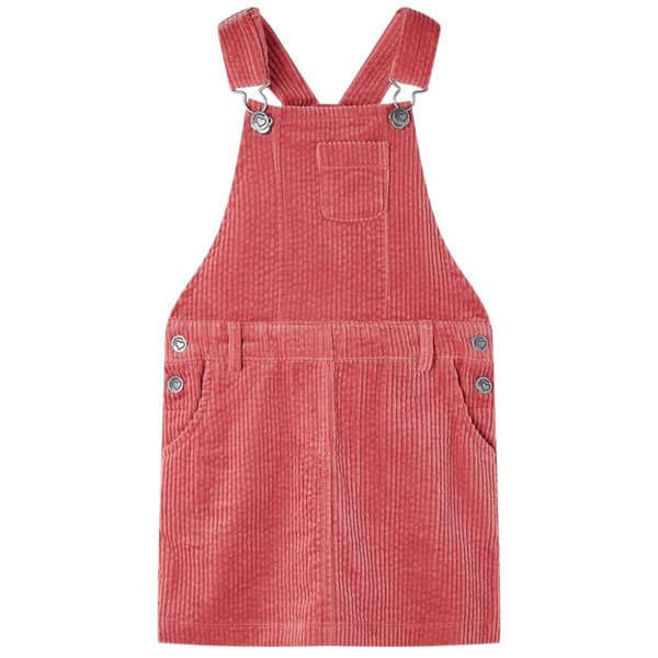 Kjole til børn str. 104 jernbanefløjl pink