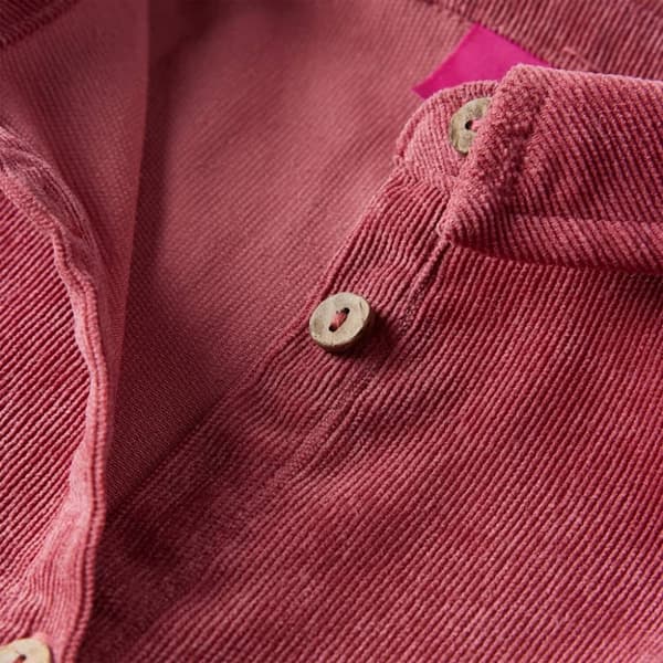 Klänning med långa ärmar för barn corduroy gammelrosa 92