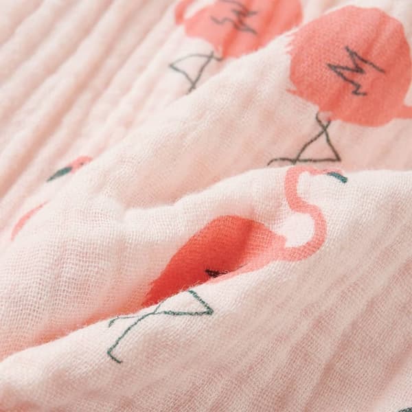 Barnklänning med volanger mjuk rosa 116