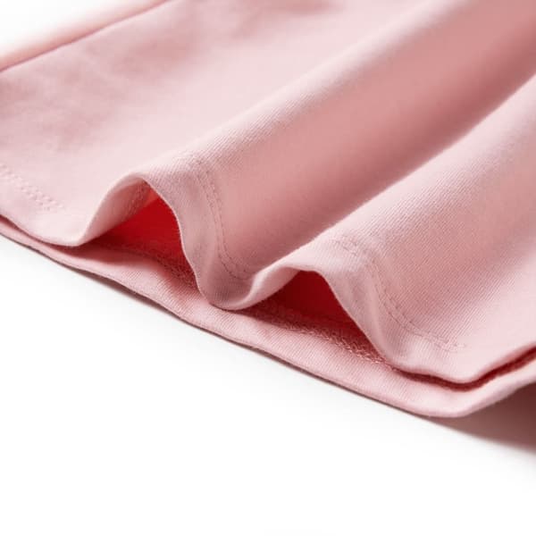 Barnklänning med dragsko ljus rosa 128