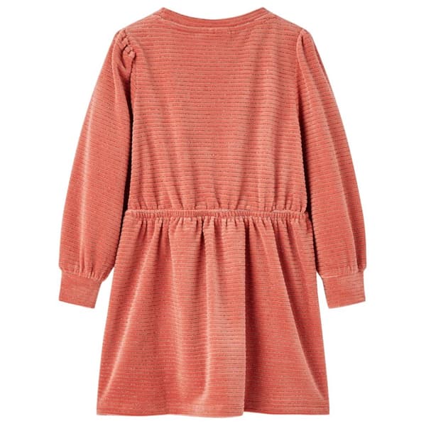 Klänning med långa ärmar för barn medium rosa 104 - Klänningar för barn