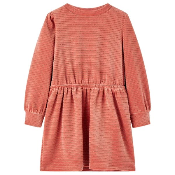 Klänning med långa ärmar för barn medium rosa 104 - Klänningar för barn