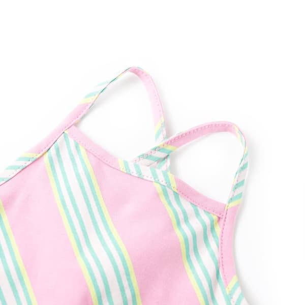 Lasten hihaton mekko kiristysnyörillä pinkki 128 -  Laste kleidid