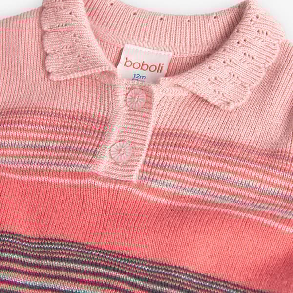 Boboli Knitwear Kjole Grå,Rosa 8 Years