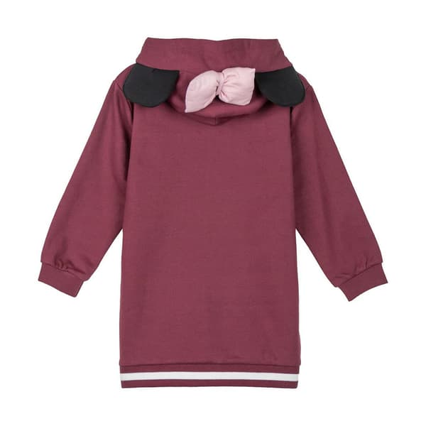 Cerda Group Cotton Brushed Minnie Langærmet Kort Kjole Rød 6 Years