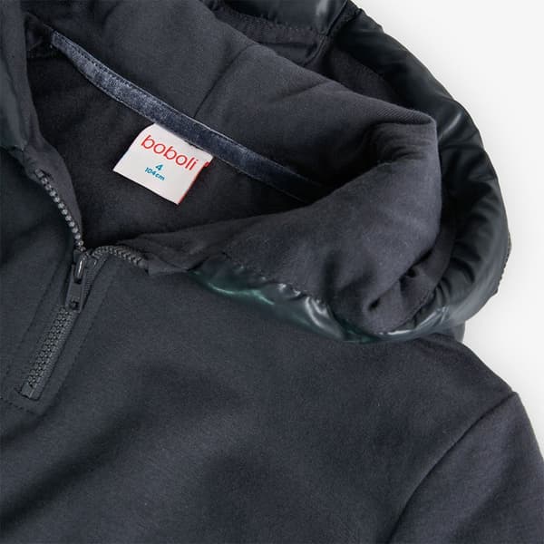 Boboli Fleece Combined Kjole Grå 5 Years