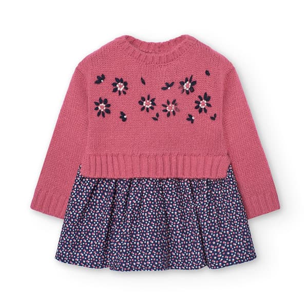 Boboli Knitwear Combined Kjole Rosa 6 Years